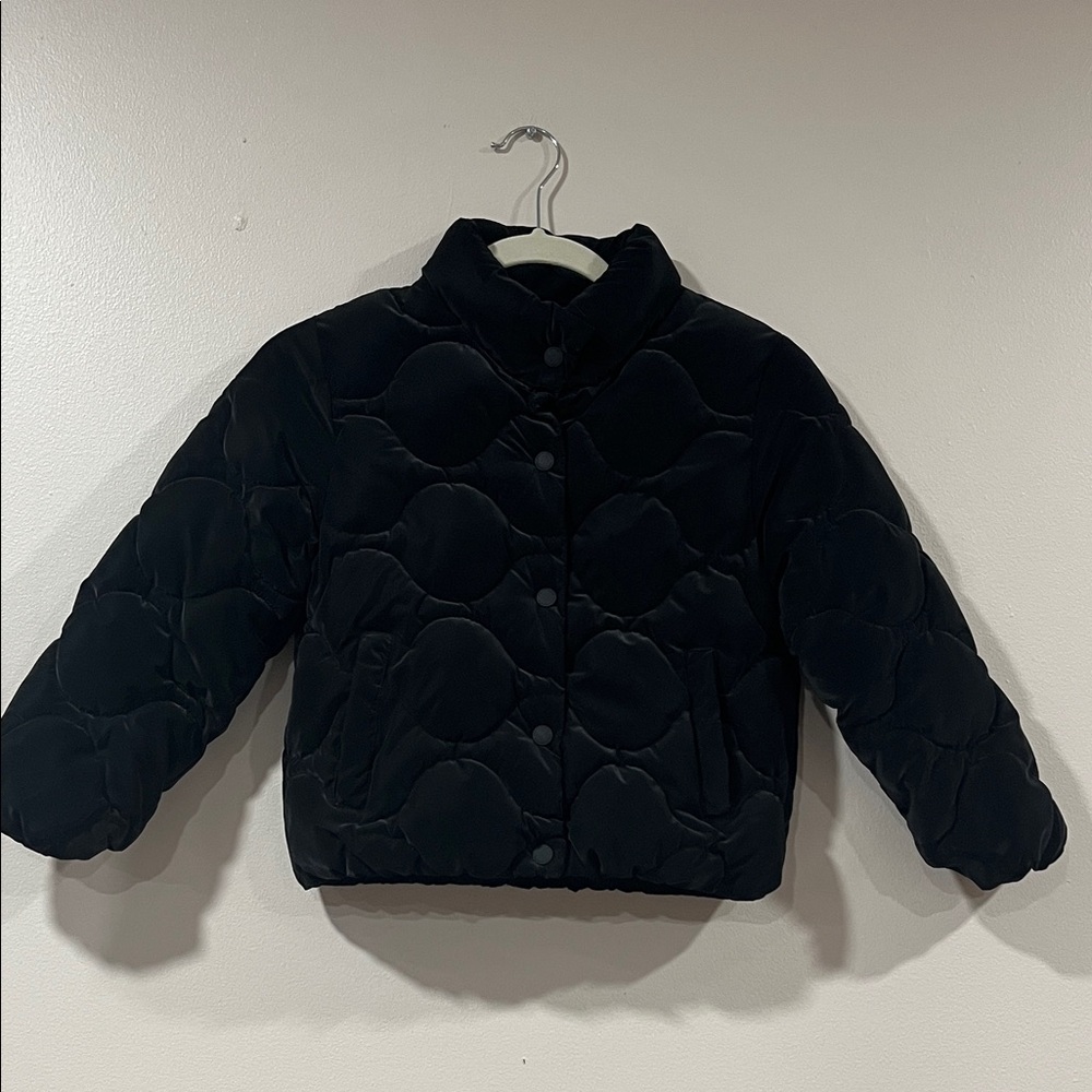 Zara Kids Black Quilted Puffer Jacket